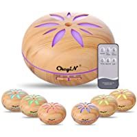 Humidificador Ultrasónico 550ml-Aceites Esenciales Difusor de Aromaterapia Control Remoto -7 Colores+4 Temporizador-Para…